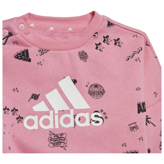 Adidas Βρεφικές φόρμες σετ I Brand Love Q3